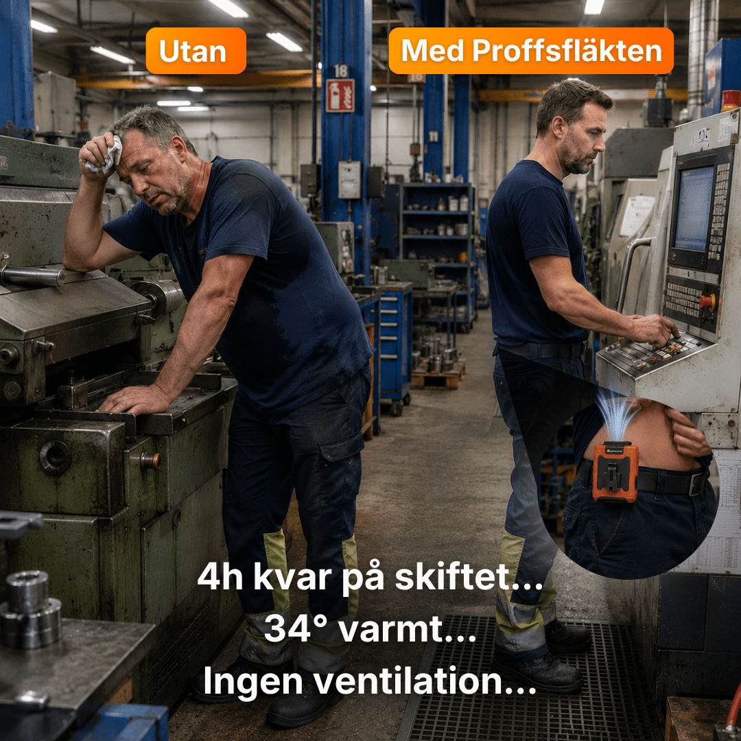 Proffsfläkten - Sluta överhettas på jobbet - Proffsfläkten®