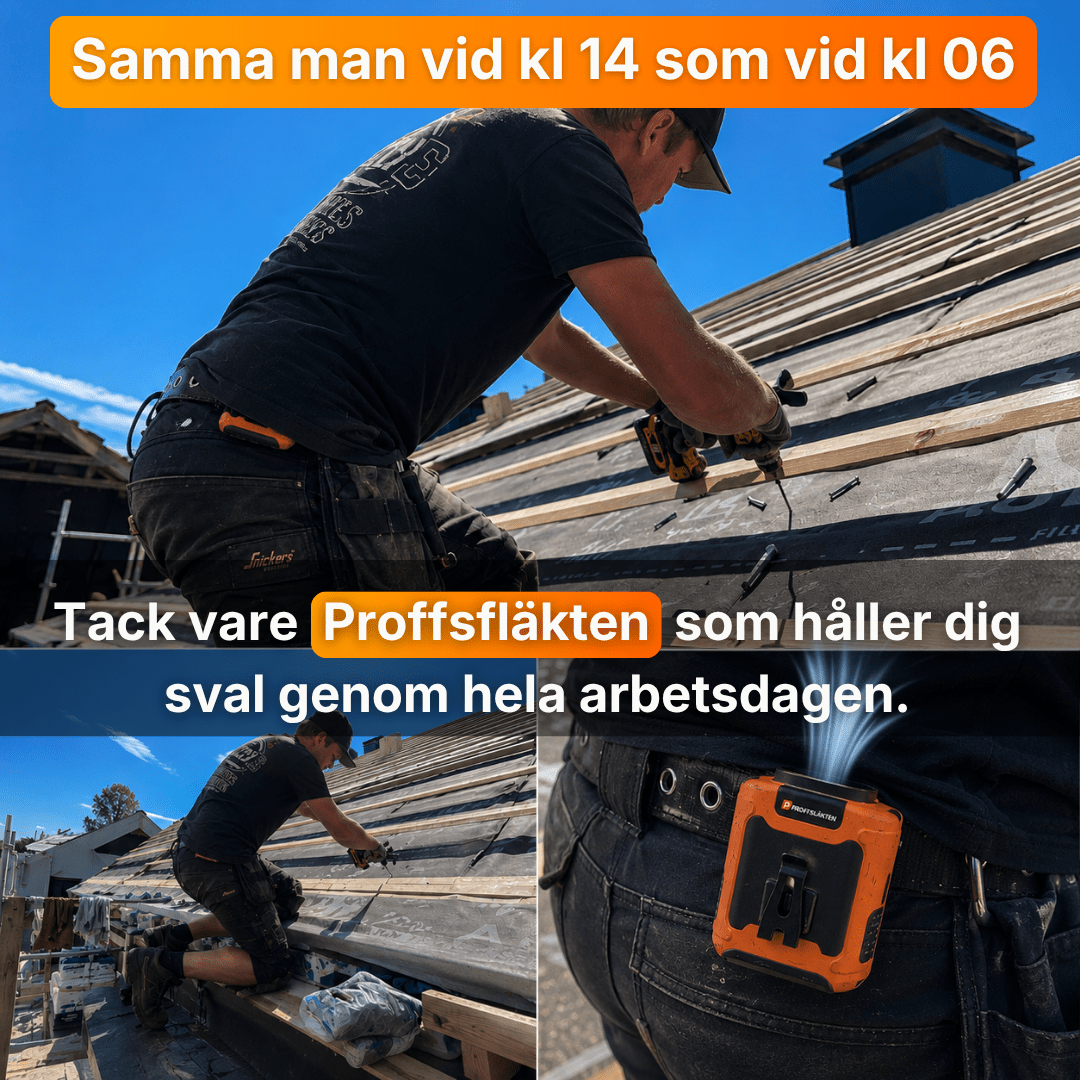 Proffsfläkten - Sluta överhettas på jobbet - Proffsfläkten®