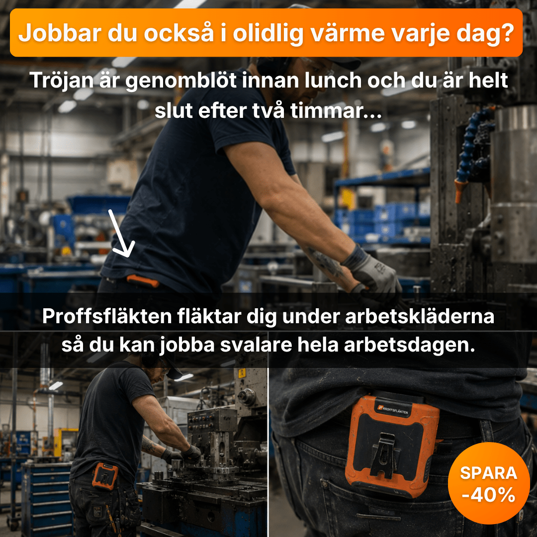 Proffsfläkten - Sluta överhettas på jobbet - Proffsfläkten®